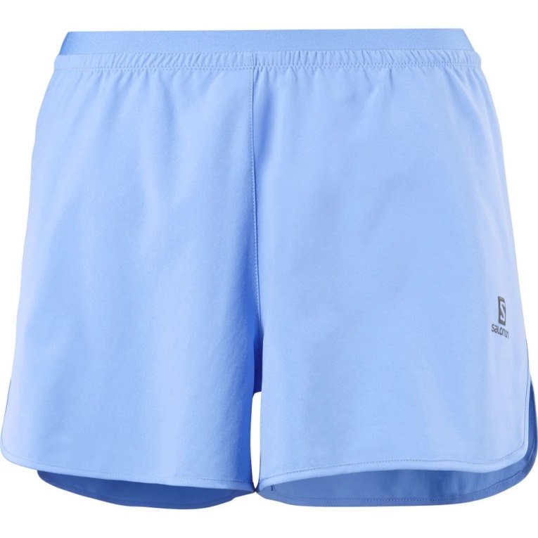 Light Blue Salomon Cross 3'' Women's Running Shorts | PH 89704G